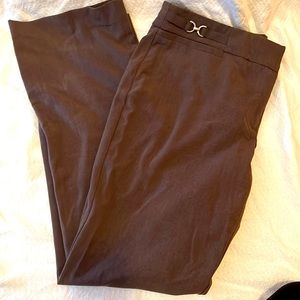 New York and Co wide leg brown dress pants